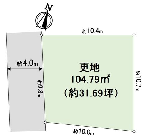豊中市上野西3丁目 A号地 区画図 豊中市上野西3丁目 A号地 区画図