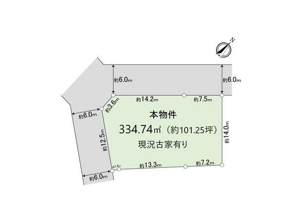 豊中市本町5丁目 土地 区画図 豊中市本町5丁目 土地 区画図