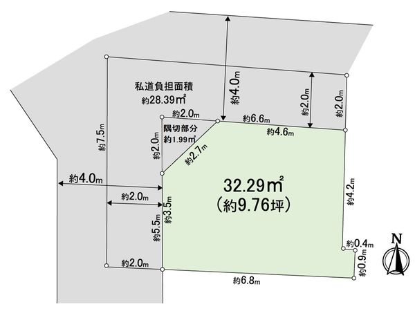 豊中市箕輪1丁目 土地 区画図 豊中市箕輪1丁目 土地 区画図