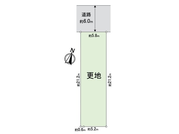 豊中市中桜塚4丁目土地 区画図 豊中市中桜塚4丁目土地 区画図
