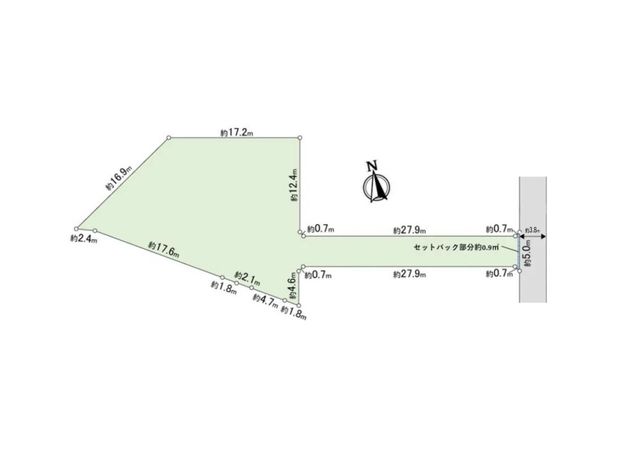 豊中市上野西二丁目 土地 区画図 豊中市上野西二丁目 土地 区画図