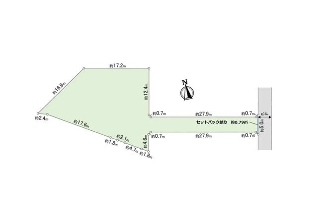 豊中市上野西二丁目 土地 区画図 豊中市上野西二丁目 土地 区画図