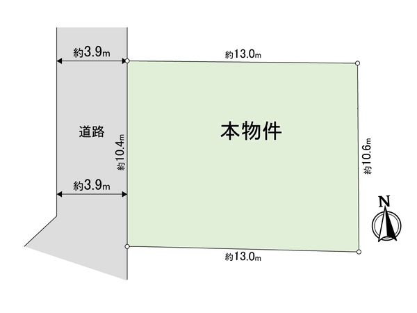 豊中市上野東1丁目 土地 区画図