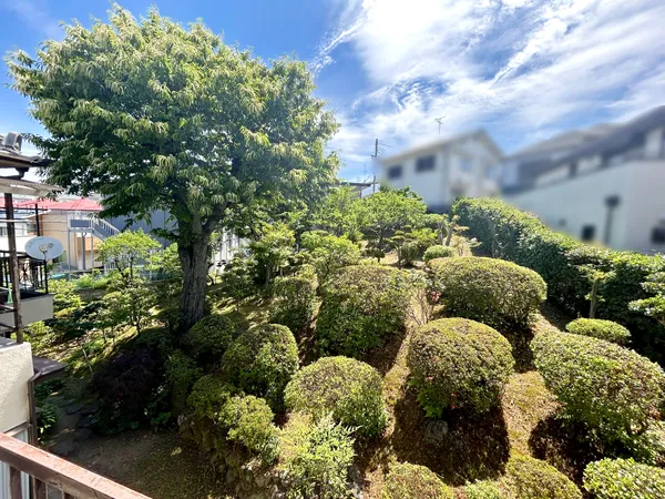既存建物2階から東側を望む眺望
