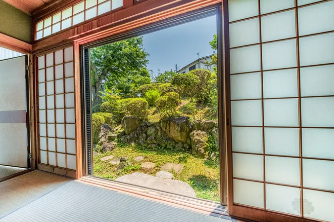 既存建物1階から東側を望む眺望