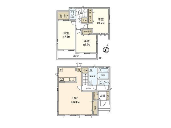 豊中市螢池東町3丁目 新築戸建 間取図(平面図) 豊中市螢池東町3丁目 新築戸建 間取図(平面図)