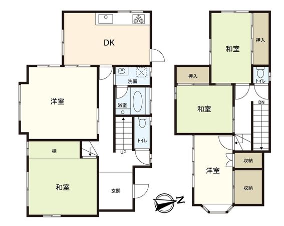 豊中市上野坂1丁目 戸建 間取図(平面図)