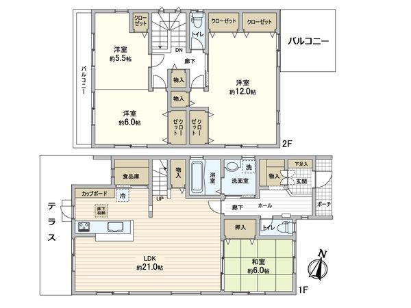 豊中市南桜塚4丁目 戸建 間取図(平面図) 豊中市南桜塚4丁目 戸建 間取図(平面図)