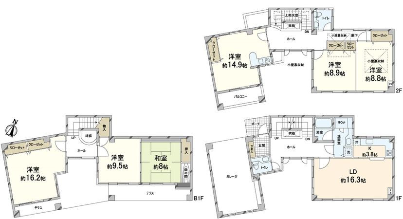 箕面市稲5丁目 戸建 間取図(平面図) 箕面市稲5丁目 戸建 間取図(平面図)