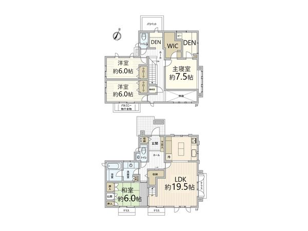 豊中市南桜塚4丁目 戸建 間取図(平面図)