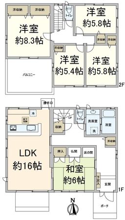 豊中市原田元町2丁目 戸建 間取図(平面図) 豊中市原田元町2丁目 戸建 間取図(平面図)