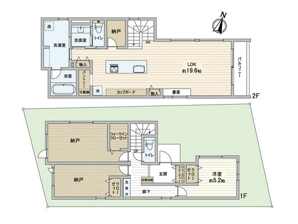 千里園3丁目 新築戸建 間取図(平面図) 千里園3丁目 新築戸建 間取図(平面図)