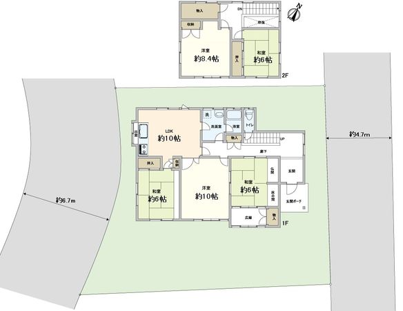 豊中市宮山町4丁目 中古戸建 間取図(平面図)