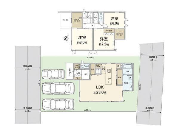 豊中市上野坂1丁目 戸建 間取図(平面図)