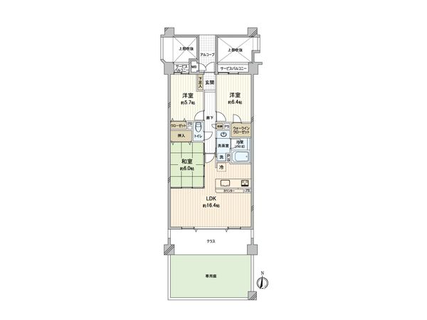 ネバーランド豊中岡町 間取図(平面図)
