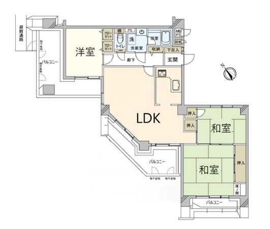 ドムール豊中 間取図(平面図) 間取図(平面図)