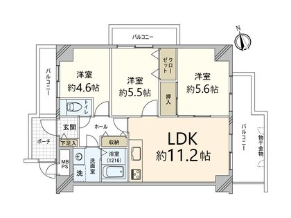 間取図(平面図) 間取図(平面図)