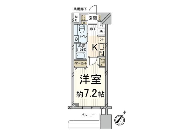 セレッソコートリバーサイドOSAKA 間取図(平面図)