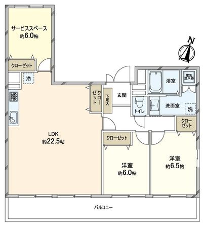蛍池スカイハイツ 間取図(平面図) 間取図(平面図)