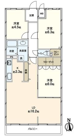 ファミール豊中千里園 間取図(平面図)