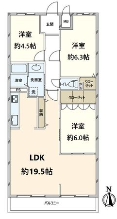 ファミール豊中千里園 間取図(平面図)