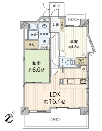 クレメント豊中本町 間取図(平面図) クレメント豊中本町 間取図(平面図)