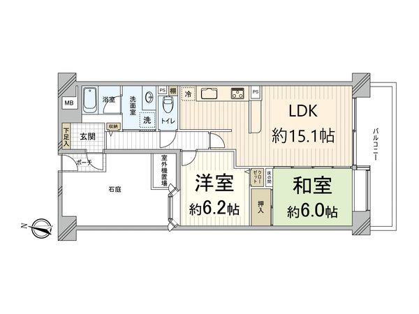 ファミール豊中本町 間取図(平面図) ファミール豊中本町 間取図(平面図)