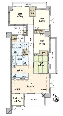 ウェリス豊中曽根 間取図