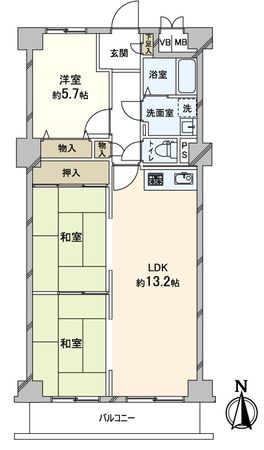 日商岩井グリーンサイドマンション 間取図(平面図) 日商岩井グリーンサイドマンション 間取図(平面図)