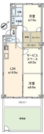 パストラルハイム豊中 間取図(平面図) パストラルハイム豊中 間取図(平面図)