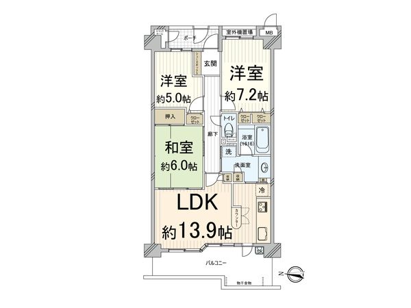 エンゼルプレージュ豊中刀根山 間取図(平面図) エンゼルプレージュ豊中刀根山 間取図(平面図)