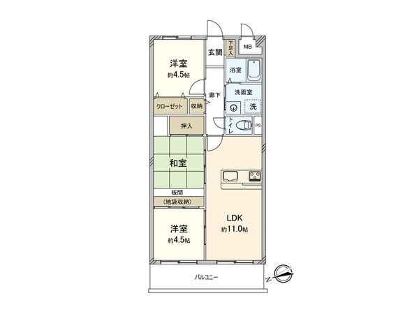 ファミール豊中千里園 間取図(平面図) 間取図(平面図)