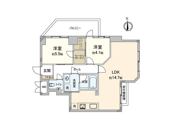 藤和豊中刀根山ホームズ 間取図(平面図)