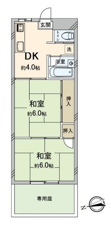 岡町駅前レジデンス 2号棟 間取図(平面図) 岡町駅前レジデンス 2号棟 間取図(平面図)