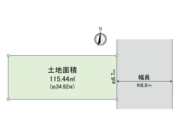 津之江町二丁目 土地 区画図