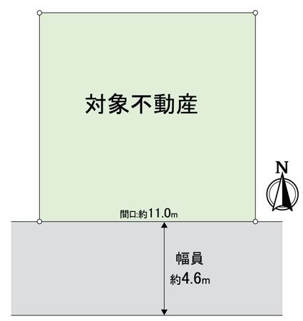 高槻市寿町3丁目 土地 区画図