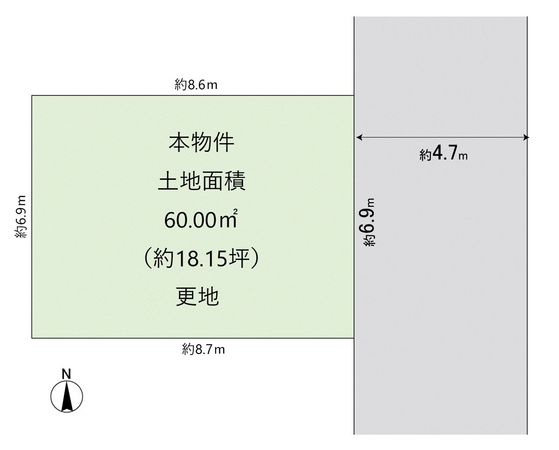 高槻市松川町 区画図