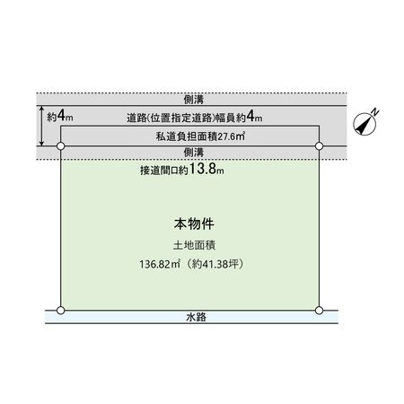 高槻市川西町2丁目 区画図