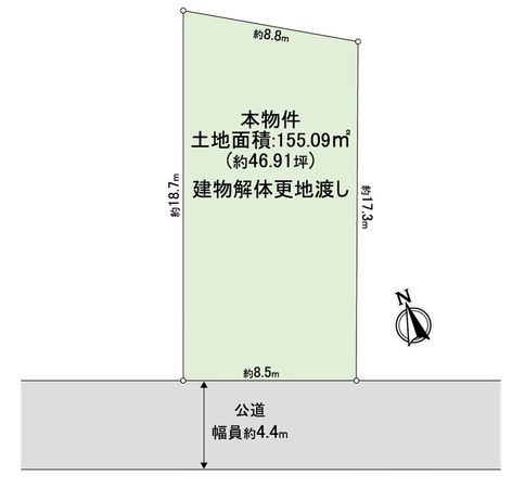 高槻市天神町2丁目 区画図 高槻市天神町2丁目 区画図