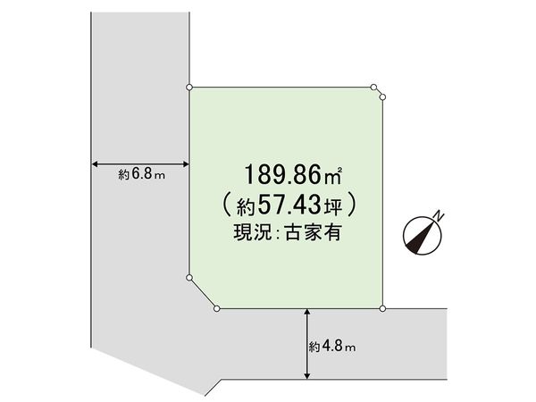 高槻市南平台1丁目土地 区画図 高槻市南平台1丁目土地 区画図