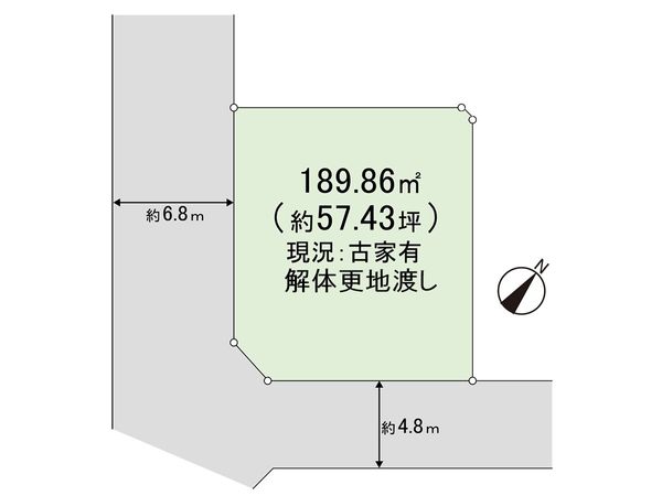高槻市南平台1丁目土地 区画図