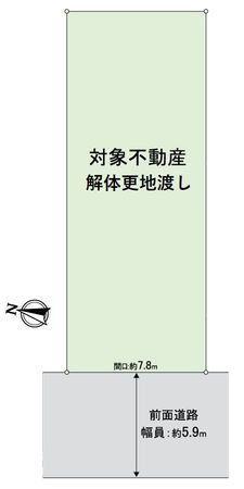 高槻市日吉台五番町 区画図 区画図