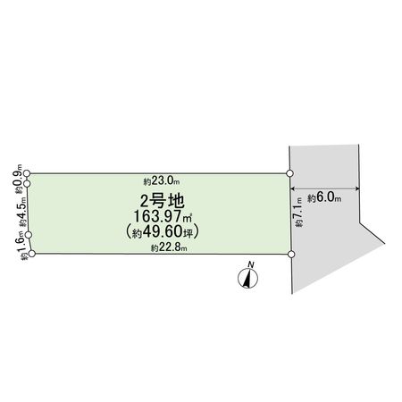 高槻市日吉台二番町2号地 区画図 区画図