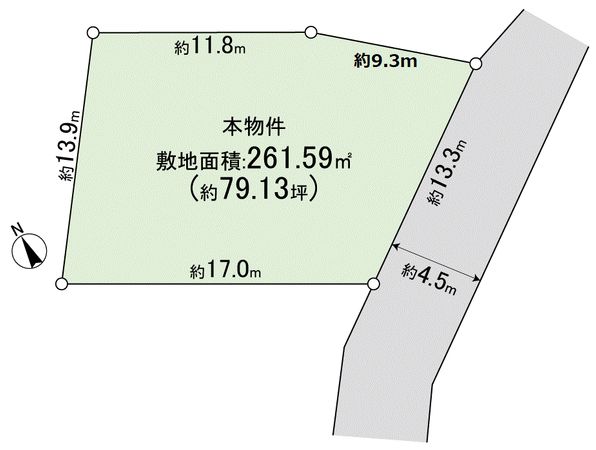 高槻市天神町2丁目 区画図 高槻市天神町2丁目 区画図
