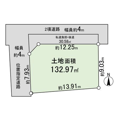 高槻市若松町 区画図