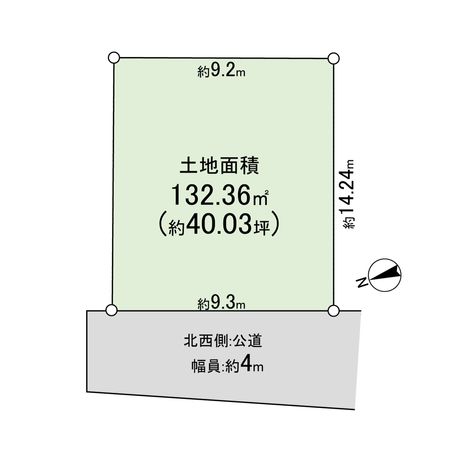 高槻市真上町4丁目 区画図