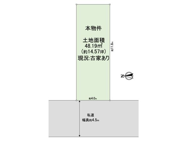 高槻市川西町1丁目 区画図