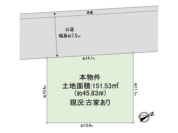 高槻市芝谷町 区画図