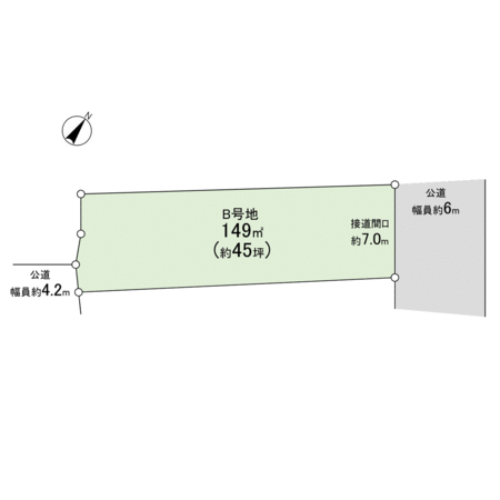 高槻市日吉台七番町 B号地 地形図