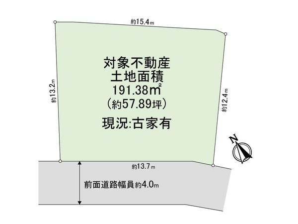 高槻市日吉台三番町 土地 区画図 高槻市日吉台三番町 土地 区画図